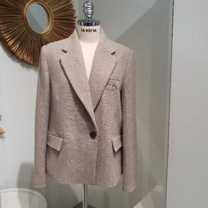 르피타 HC06 클래식 헤링본 싱글크롭 울자켓(베이지) L254UJKA52