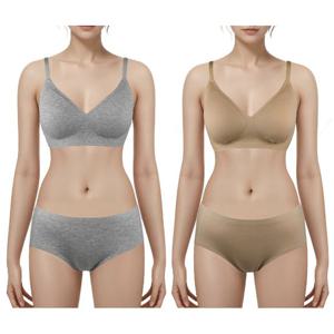 [비비안]사계절 편하게 골지 노와이어브라팬티세트 BR1996ABP1996A