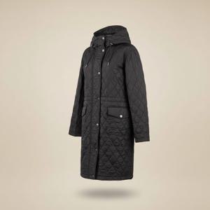 버버리 퀄팅 나일론 여성 후드 코트 자켓  8110325