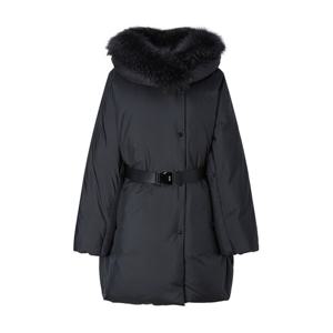 닥스 골프 여성 25FW PREMIUM 블랙 구스다운 프론트 속사시 하프롱 점퍼 DNJU5D816BK