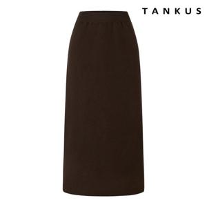 [탱커스] 베이직 슬림핏 백 트임 니트 롱 스커트 (TX4SK012L0)