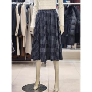 SOUP 세이브존07 미디 체크 플리츠 스커트 OBBSRT1
