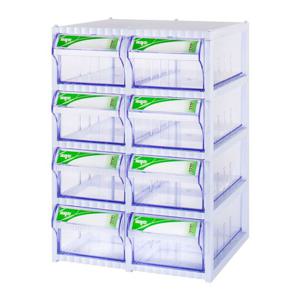 8칸 플라스틱 수납함 다용도 보관함 CA511-4 플라스틱수납함 플라스틱서랍함 데스크수납함 8칸보관함 정리