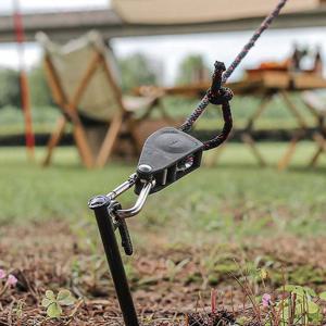 로프라쳇 2.3M 캠핑 타프 스트링 스토퍼 비너 로프 끈