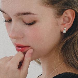 제이로렌 오팔 진주 스노우맨 실버 귀걸이 M03935