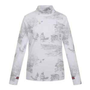 [핑골프]여성 프린팅 반목 긴팔 이너 티셔츠 121E3TI151