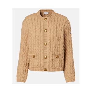 몽클레어 케이블 니트 코튼 블렌드 카디건 P01068169