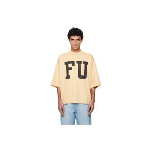 피어오브갓 티셔츠 옐로우 릴랙스 FU 티셔츠 252782M213011