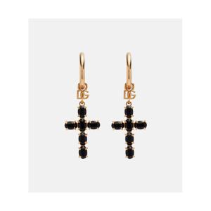 돌체앤가바나 크리스털 임벨리시드 드롭 이어링 P01129332