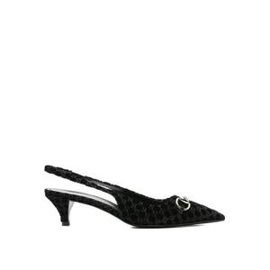 구찌 홀스빗 슬링백 펌프스 835978FAETG1000 Black