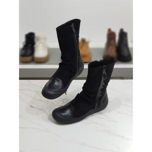 한슈 세이브존03 가죽 보니 소프트 미들부츠 3cm AQHS91376kaA