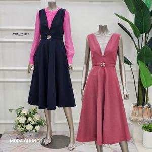 [미니멈]MD 서스펜더 페미닌 플레어 원피스 MD MYAAWO2090 Z_CJ