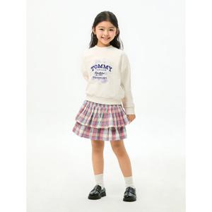 [타미힐피거칠드런] 플록 플라워 크루넥 스웨트셔츠 (T42G0KKO340GT1) 3T 16세 T42G0KKO340GT1