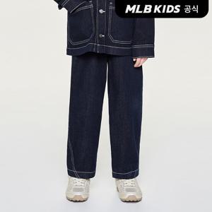 [MLB키즈 공식]26SS 베이직 데님라이크 커브드 팬츠 NY (Navy) 7ADPB0261-50NYS