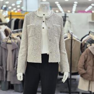 레노마레이디 sh06 트위드 라운드 넥 자켓 R2H11WJK030