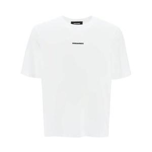 (명품) 디스퀘어드2 로고 코튼 티셔츠 S71GD142