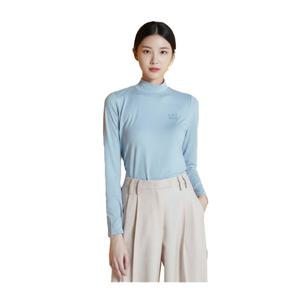 골피아 LX20TSFW_BL 여성 하프넥 약기모 긴팔 이너 티셔츠