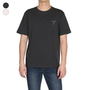 [게스/본사] 남성 무테 자수로고 세미오버핏 크루넥 반팔티 KP2K04C1