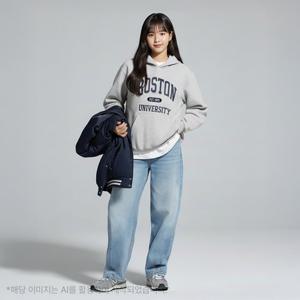 [유솔(아동)]유니 CP특양면 후드 맨투맨 (3컬러) ULMH26101