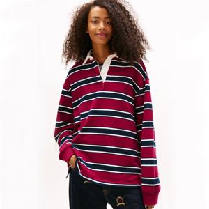 타미진스 여성 릴랙스 플래그 럭비 티셔츠 T32G0TKT11TWT1