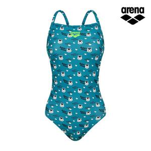 아레나 컬리팜 원피스 싱글 스트랩백 A6SL1CO05_GRN