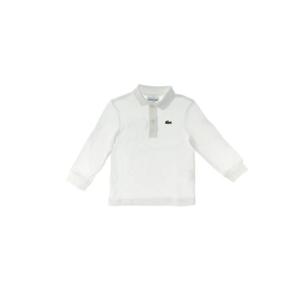 라코스테 남아 화이트 긴팔 폴로 847387K_W8L