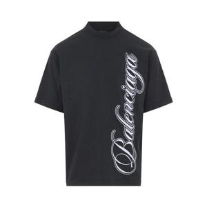 발렌시아가 반팔 티셔츠 764235TTVM76552 Black