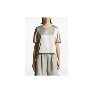 26 SS 페세리코 새틴 트리밍 박시 핏 탑 A068052372B34B TP449696588