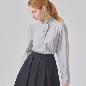 [매긴]셔링 트리밍 시어 블라우스_PBMF6S1BL5060