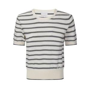 아페쎄 스웨터 COHLP F23461 TAT ECRU BLACK DOM