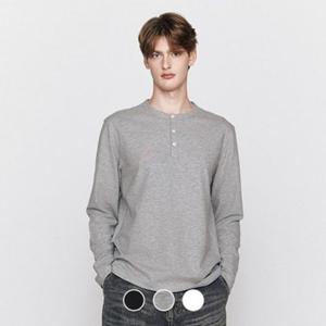 [지오다노] 026505 남자 헨리넥 긴팔 티셔츠 01026505 026505