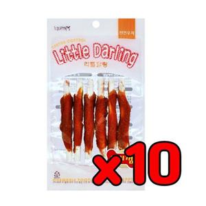 치석제거 마쯔리 리틀달링 오리껌스틱 6P X10개 애견 육포간식