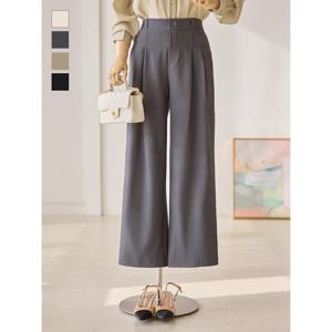 [커스텀에이블]절개 핀턱 와이드 밴딩 팬츠_T2602PT006A