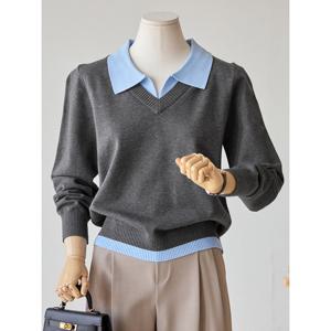 [커스텀에이블]카라배색 포근니트_T2602KN029A