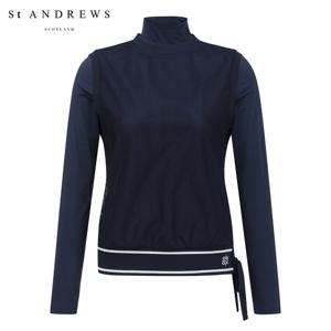 [세인트앤드류스] 여성 메쉬 레이어 스트랩 냉감 긴팔 티셔츠 821D2TR309_NA