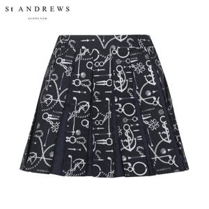 [세인트앤드류스] 여성 자카드 텍스처 블록 플리츠 스커트 821D2PNA31_NA