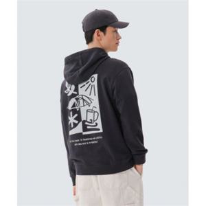 스노우피크 SNOWPEAK APPAREL 리버스 그래픽 후드 티셔츠 (S25SUFHD50) Dark Charcoal S25SUFHD50DC 337600