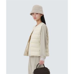 스노우피크 SNOWPEAK APPAREL 에어리 여성 라운드넥 경량 다운 베스트 (S25WWTDV59) Sand Beige S25WWTDV59SE 338239