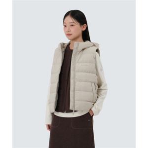 스노우피크 SNOWPEAK APPAREL 랜드 여성 후드 경량 다운 베스트 (S25WWGDV63) Light Beige S25WWGDV63LE 338293