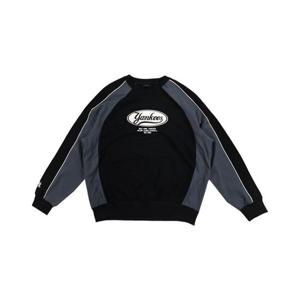 MLB 공용 바시티 컬러블록 레터링 맨투맨 3AMTV0251-50BKS