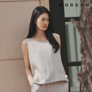 모르간 26SS 아세테이트 100% 밴딩 블라우스