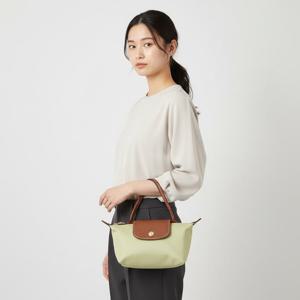 롱샴 여성 르 플리아쥬 오리지널 핸들 파우치(피스타치오) 34175089 244