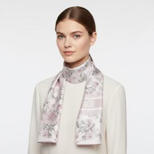 디올 여성 로지에 드 90 스퀘어 실크 스카프(화이트바이올렛) 61RSE090I645 C440