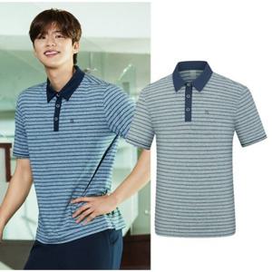 [콜핑]LD08 남자 여름 스트라이프 냉감 아이스 반팔카라티 KWT4957M