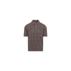 Brunello Cucinelli 반소매 니트 폴로셔츠 M2L707815 CNO22NOCCIOLA TP973709620