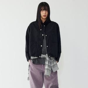 톰보이  카라배색 숏 점퍼 9176113972_BLACK