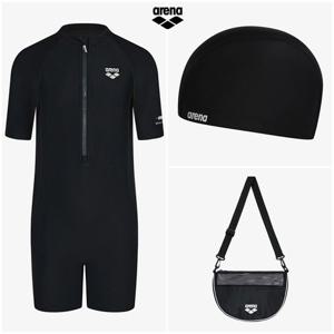 아레나 모노풀 아동 3부 반신 슈트 키트 A6SG1KG02 BLK