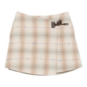 로에베 체크 토글 패스너 미니 스커트 S359Y08 XAU2140