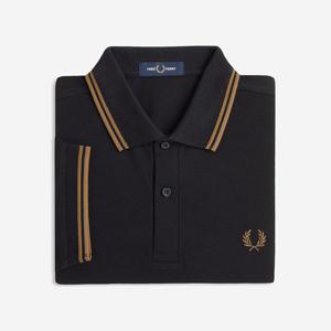 [공식][M3600] 트윈 팁 프레드페리 셔츠 - 블랙/쉐이디드스톤 AFPM2533600-S77