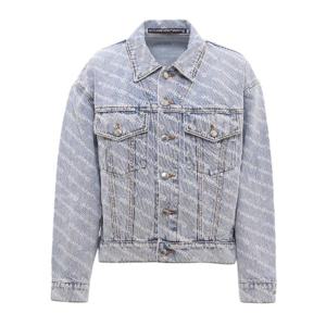 알렉산더왕 로고 프린트 데님 자켓 4DC2202756270 TP571991626